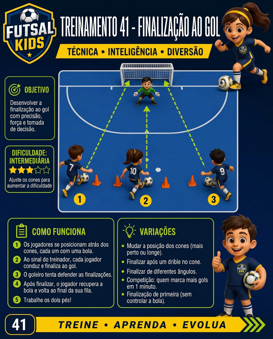 Prévia de página: treinamento de finalização ao gol